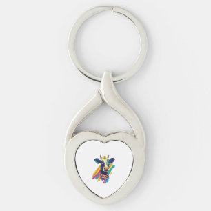 Colorful Cow Png, Rainbow Cow Design Png Keychain