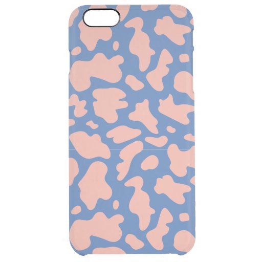 Colorful Cow Print Minimal modern Clear iPhone 6 Plus Case