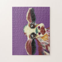 Colorful Cow With Soulful Eyes Puzzle