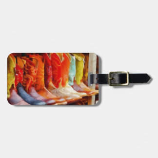 Colorful Cowboy Boots Luggage Tag