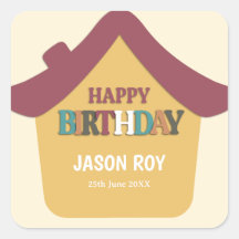Colorful Cozy House Kids Birthday Party 