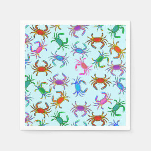 Colorful Crabs Party Napkins
