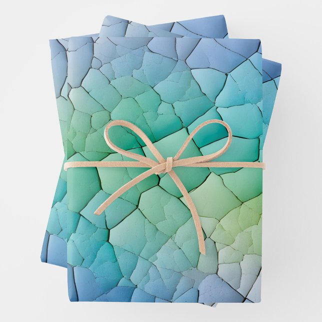 Colorful Crackle Paper Art Wrapping Paper Sheets (Creator Uploaded)