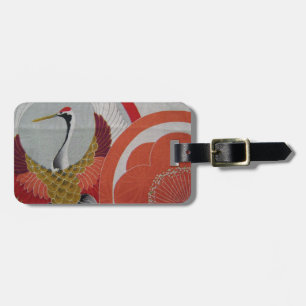 Colorful Crane Luggage Tag