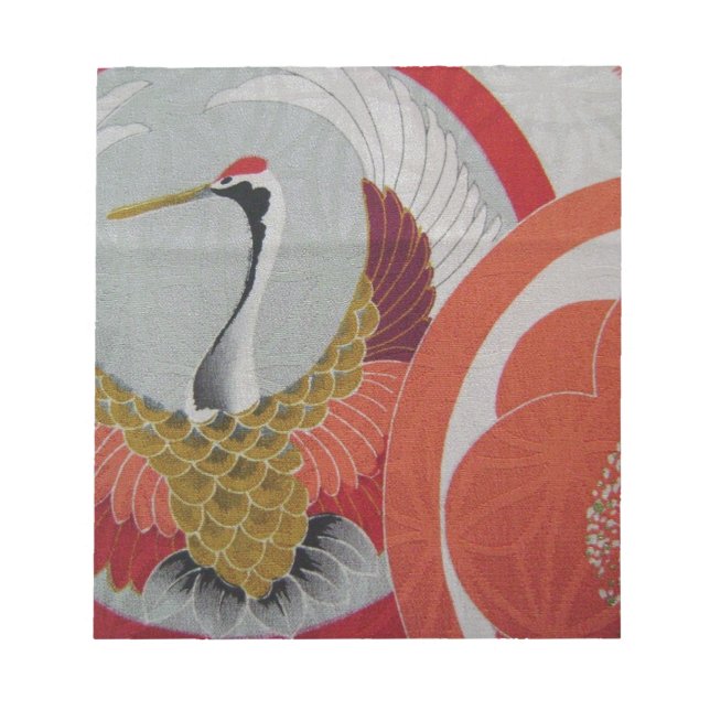 Colorful Crane Notepad (Front)