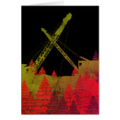 Colorful Crane Operator Operating Engineer Fantasy Cards (Front)
