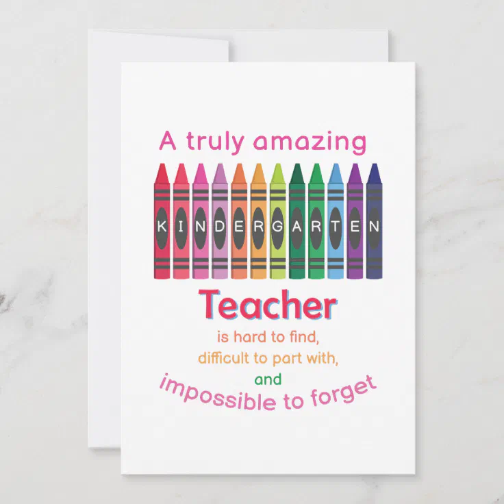 thank you notes for teachers from kids