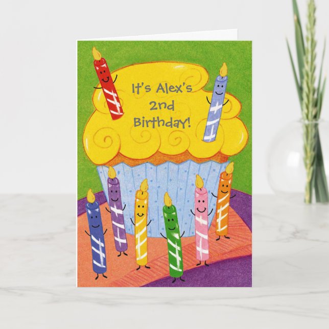 Colorful crayons customizable invitations (Front)