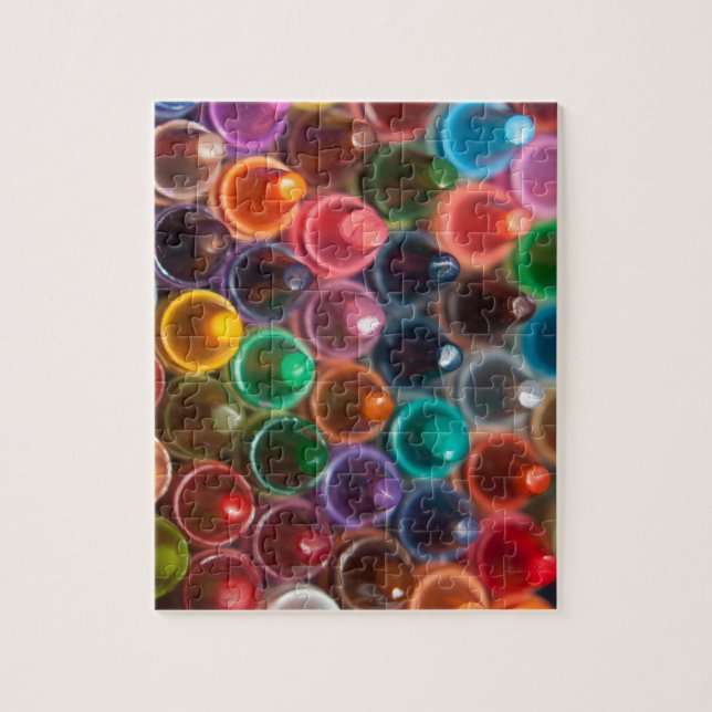 colorful crayons jigsaw puzzle (Vertical)