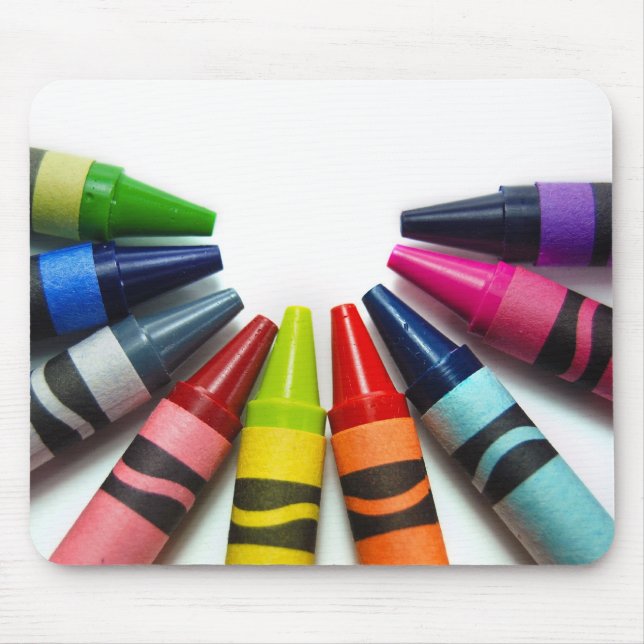 Colorful Crayons Mouse Pad (Front)