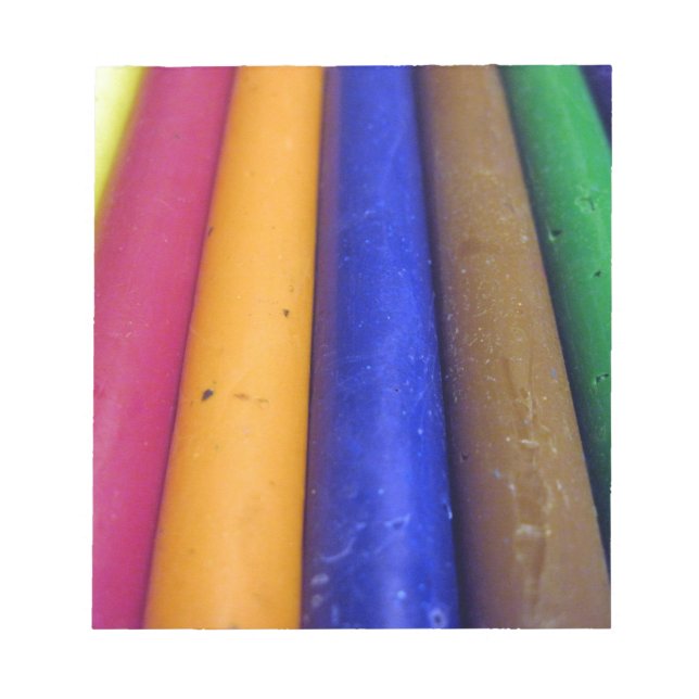Colorful Crayons Notepad (Front)
