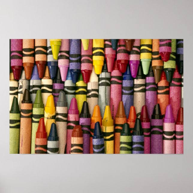 Colorful Crayons Poster (Front)