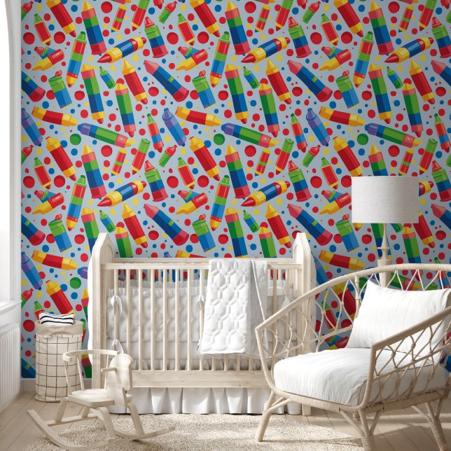 Colorful Crayons Wallpaper (Kids)