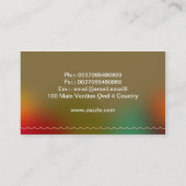 colorful creamy cupcakes business card (Back)