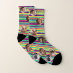 Colorful Create Your Own Wedding Unique Photo Sock Socks<br><div class="desc">Gift unique face socks for Valentine’s Day! Surprise your girlfriend or boyfriend with personalized photo socks. A modern gift they’ll love! …... ... daughter , girlfriend , gift for him , create your own , baby , holiday , personalized socks , custom photo socks , family socks , personalized photo...</div>