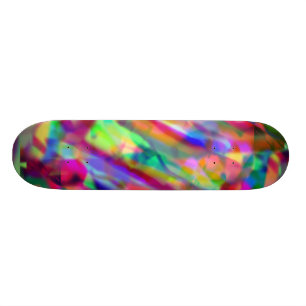 Colorful creation psychedelic skateboard