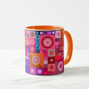 Colorful creative artistic graphical birthday gift mug