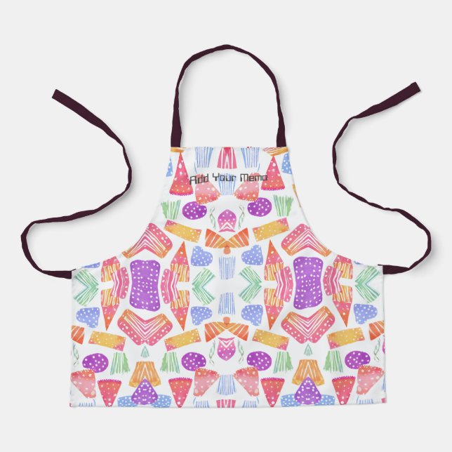 Colorful Creative Cooking Apron (Front)