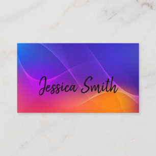 Colorful Creative Gradients Business Card