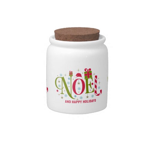 Colorful creative typography_Noel custom text Candy Jar