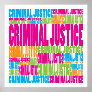 Colorful Criminal Justice Poster