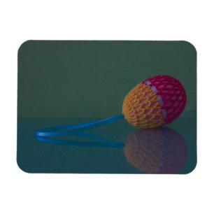 Colorful Crochet Easter Egg Flexible Photo Magnet