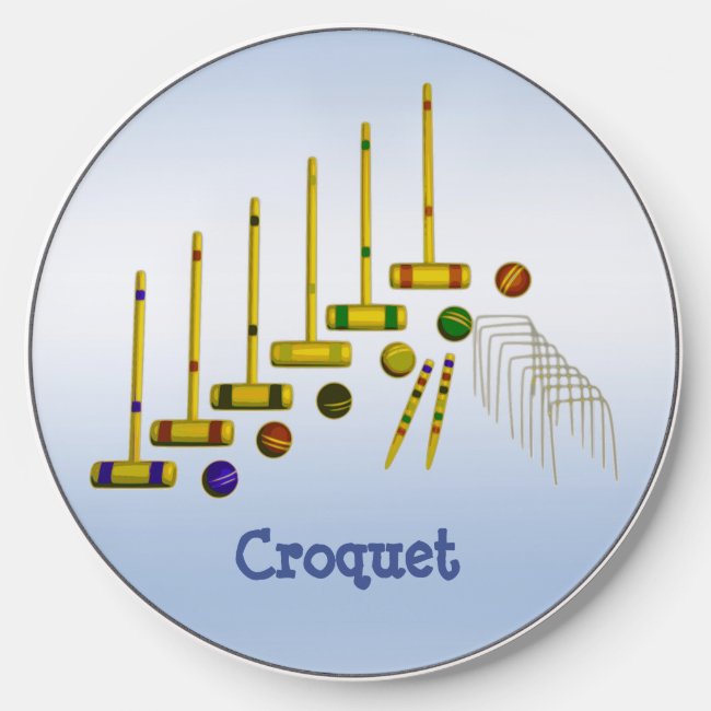 Colorful Croquet Design Wireless Charger