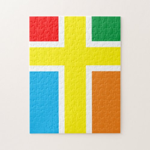 Colorful Cross Frustrating Jigsaw Puzzle