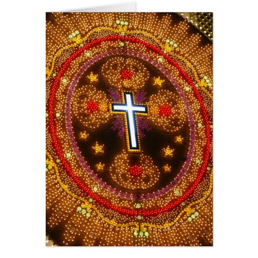 Colorful cross of lights (Front)