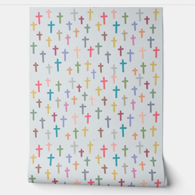 Colorful cross Pattern Wallpaper Wallpaper (Unrolling)