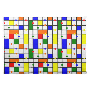 Colorful Crossword  nb Cloth Placemat