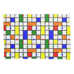 Colorful Crossword Pillow Case