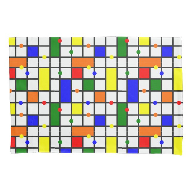 Colorful Crossword  Pillow Case (Front)