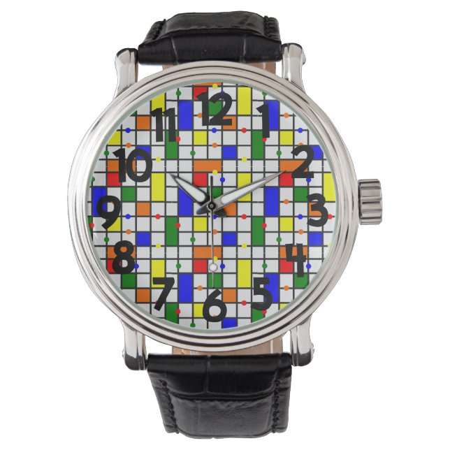 Colorful Crossword  Watch (Front)