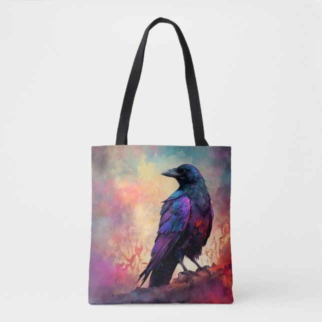 Colorful Crow Raven Bird 97 Tote Bag (Front)