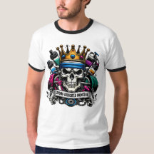 Colorful Crowned Gym Monster King Fitness Art