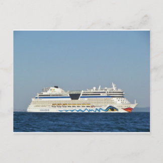 Colorful Cruise Ship Postcard