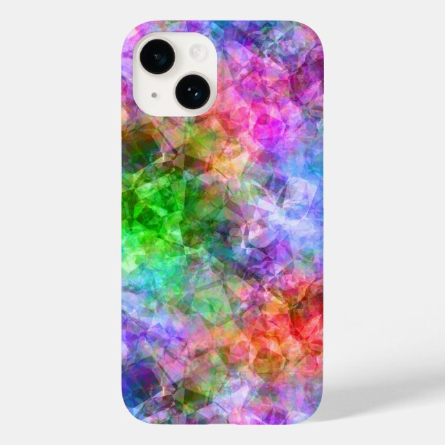 Colorful Crumpled Texture Case-Mate iPhone Case (Back)