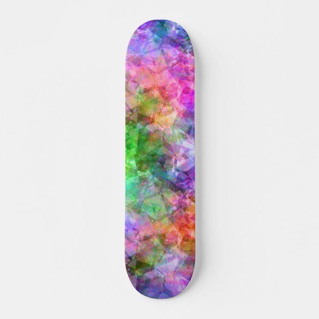 Colorful Crumpled Texture Skateboard (Front)