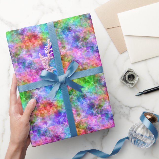 Colorful Crumpled Texture Wrapping Paper (Gifting)