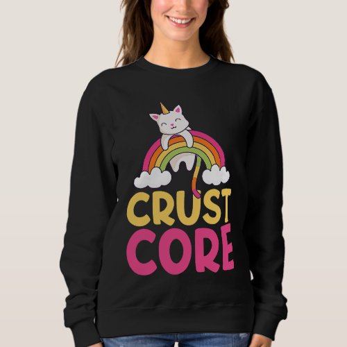 Colorful Crustcore Rainbow Cat Unicorn Unicat Sweatshirt