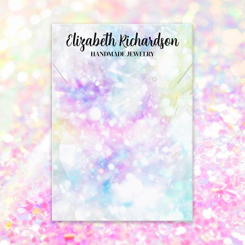 Colorful Crystal Diamond Jewelry Holder Display Business Card