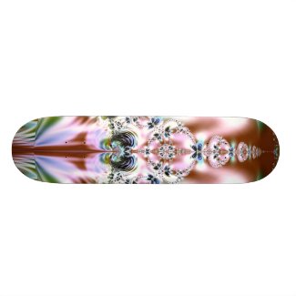 Colorful Crystal Fractal Skateboard