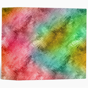 Colorful Crystal Glass Pattern Binder