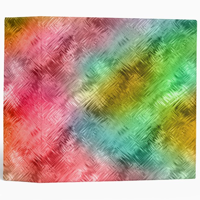 Colorful Crystal Glass Pattern Binder (Front/Spine)