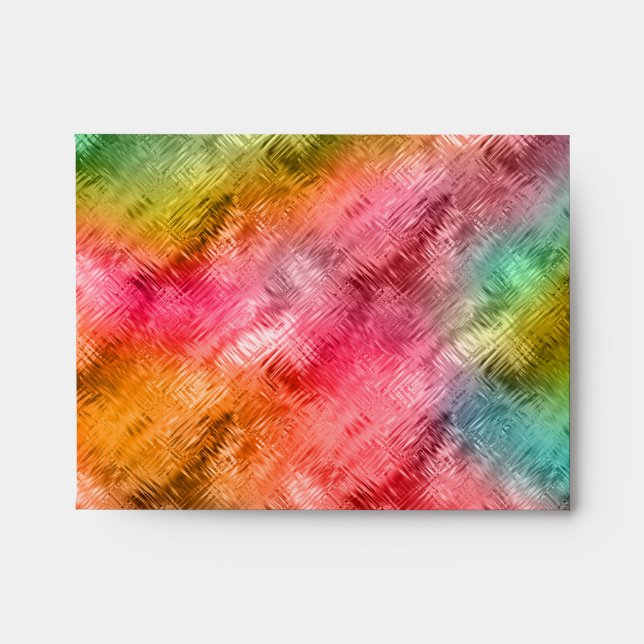 Colorful Crystal Glass Pattern Envelope (Front)