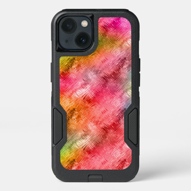 Colorful Crystal Glass Pattern Otterbox iPhone Case (Back)
