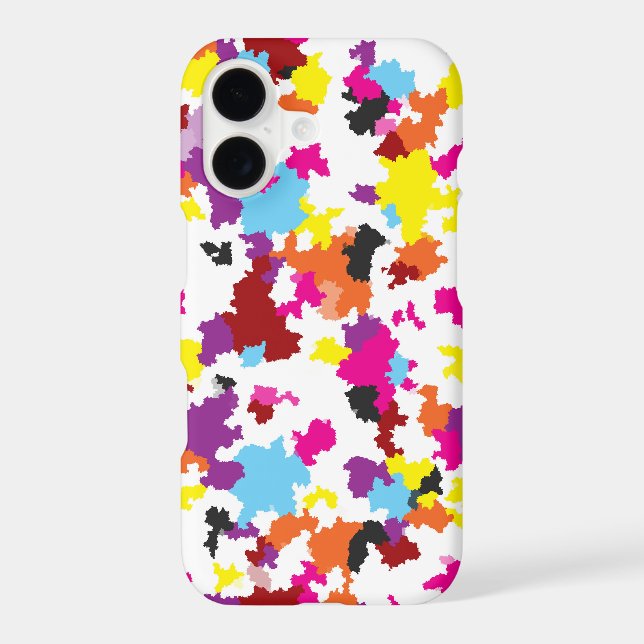 Colorful Crystalline Irregular Abstract Pattern  Iphone Case (Back)