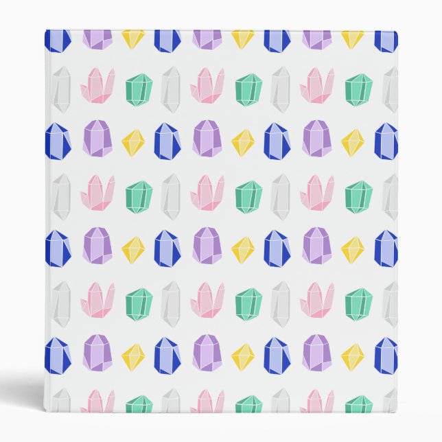 Colorful Crystals Pattern Binder (Front)
