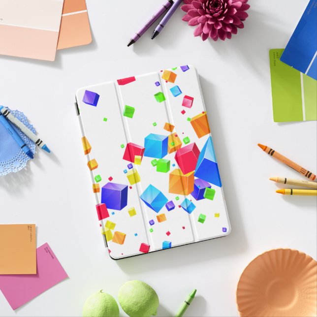 Colorful Cubes 1 iPad Pro Cover (Desk)